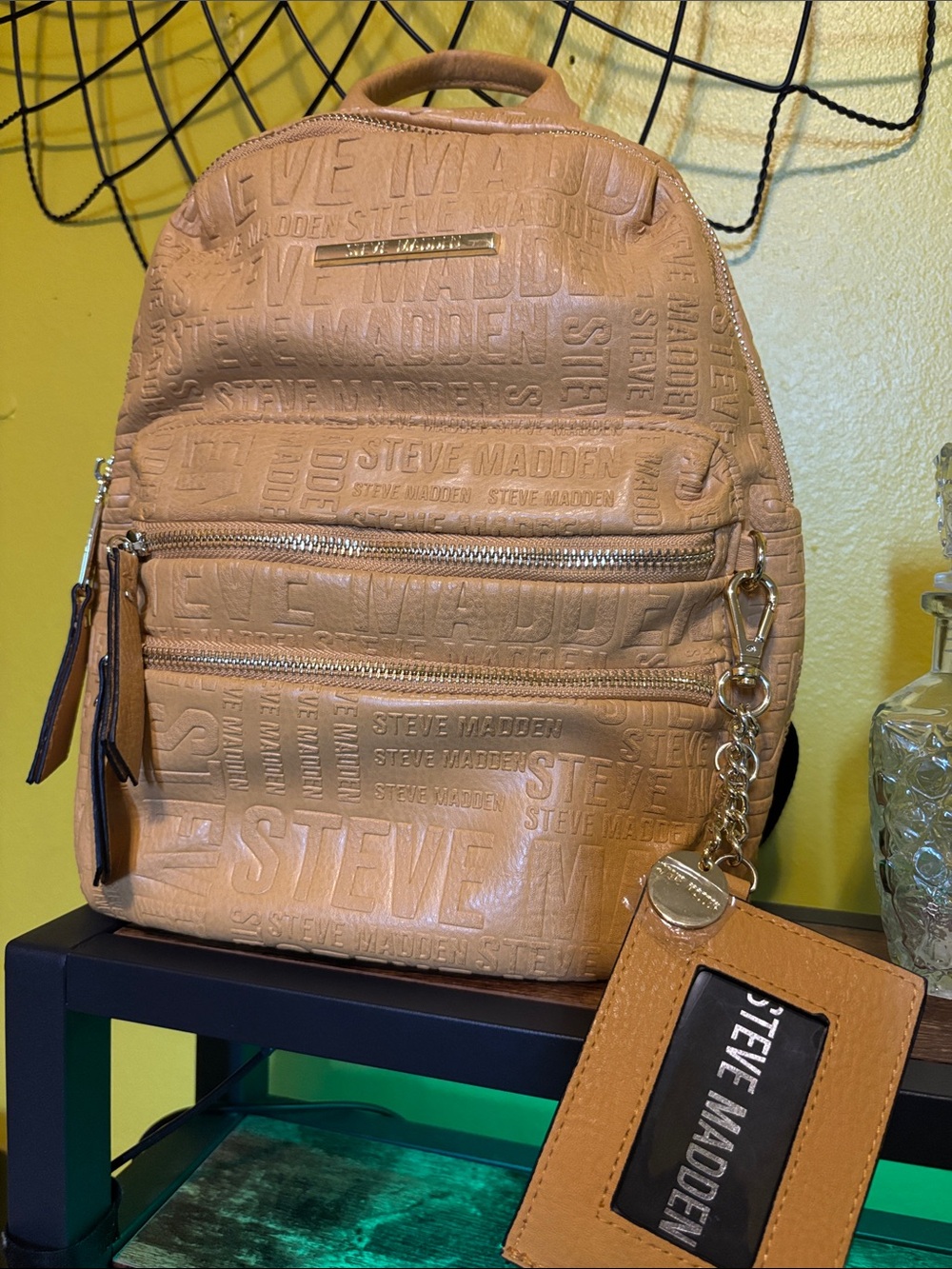Steve Madden Mustard Yellow Mini Backpack
